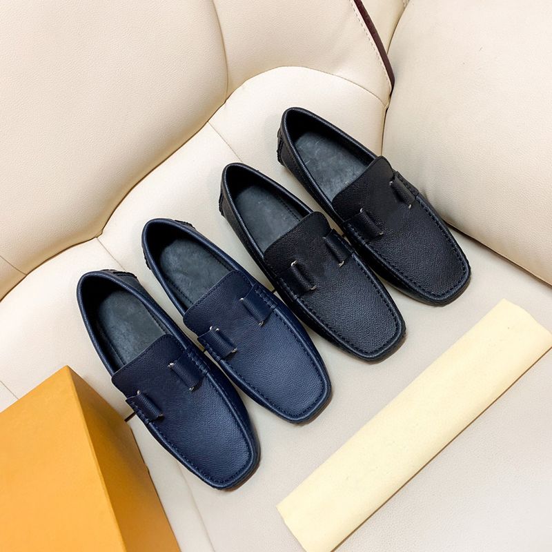 2021 Classics Men Loafer shoes Hockenheim Moccasins Dress Shoes flat Canvas Real Lambskin Loafers Luxury cap toe Fashion casual shoe 306