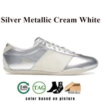 95 Silver Metallic Cream White