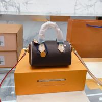 L02 Brown Flower--Beige Strap