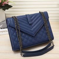 #4-navy with black chain