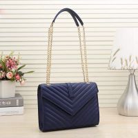 #1-navy with gold chain
