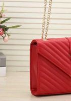 #1-red with gold chain