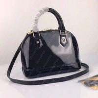 Shinny leather Black