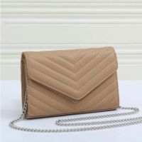 #2-khaki with silver chain