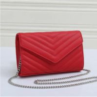#2-red with silver chain