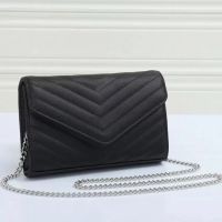 #2-Black with silver chain
