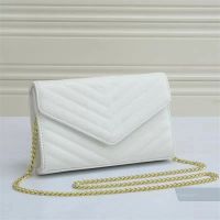 #3-white with gold chain