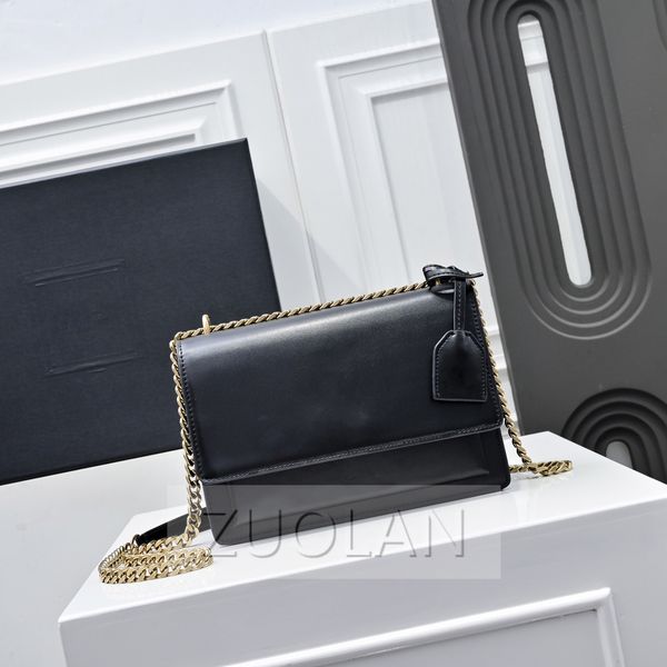 Luxury Designer zuolan sunset bag Classic latest color women Shoulder bags chain handbag Toothpick pattern leather womens Cross body handbags 442906