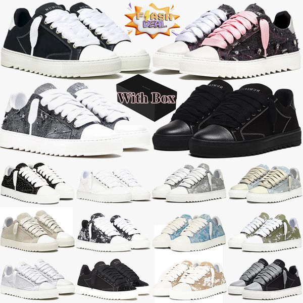 with box designer shoes sneakers numeris atelier women mens trainers chaussures shoes womens men leather platform flat skatebording casual luxurys 36-47