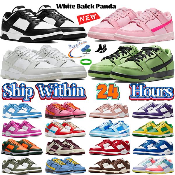 Men Women Running Shoes Daily Outfit Flat Sneakers White Black Panda Low Shoe Photon Dust University Blue Grey Fog Outdoor Sneakers Designer Mens Trainers