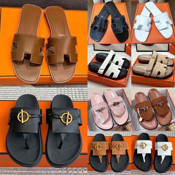 free shipping with box women men slippers designer sandals flat slides stylish sliders summer beach outdoor comfortable sandles brown black white pink flip flops