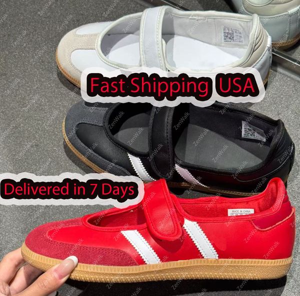 sambass Jane casual shoes Designer Mary shoes Earth Strata Gum Jane sneakers classic black white color scheme comfortable versatile German training shoes