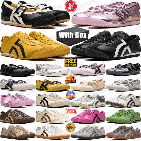 Free Shipping With Box Designer sneakers Tigers Mexico 66 Tokuten Tiger Running Shoes tgrs ballet flats trainers for mens womens men Sports sport runners d h gate