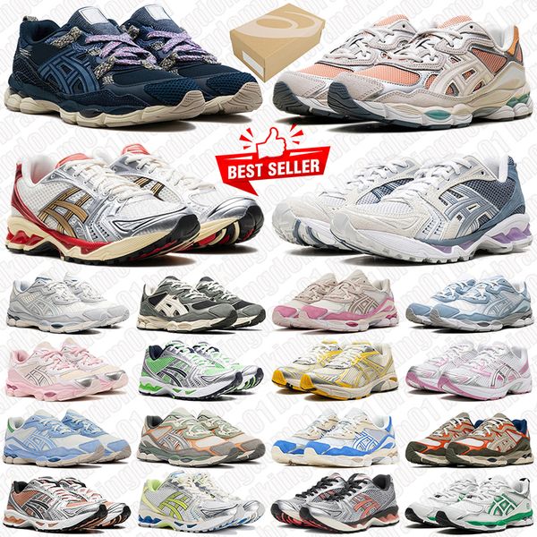 free shipping With Box gels nyc 14 1130 designer shoes sneakers running shoes mens trainers arctic sky cream pink Airy Blue Stone for womens chaussure sports outdoor