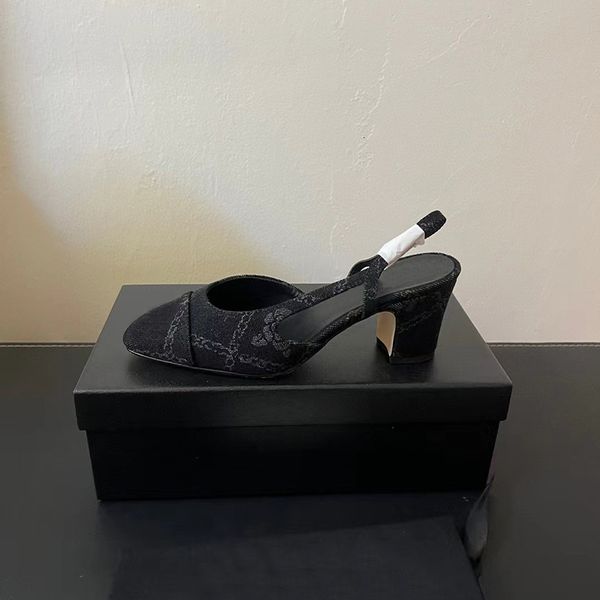 Women High Heel Dress Shoes SlingBack Heels Designer Shoes Sheepskin Ballet Shoe Flat Boat Shoe Women Shoes Fashion Spring Autumn Leather Sole Party Shoes 488
