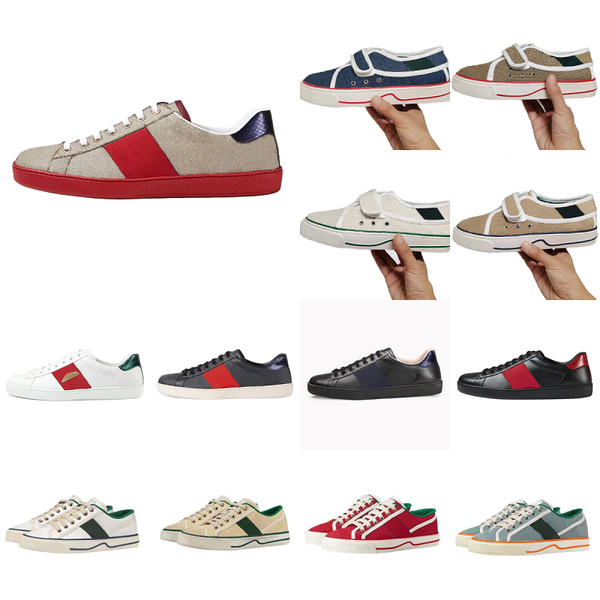 size 35-45 Designer Men Women Casual Shoes Sneaker Low Flat Fashion Black White Red Green Stripes Platform Walking Shoe Sports Sneakers