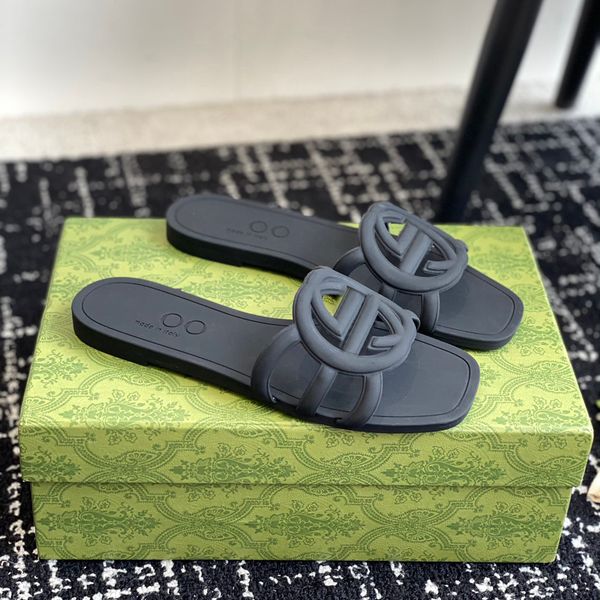 Designer Sandals Women Slippers Jelly Flatform Sliders Shoes Bottom flip flops Summer Vacation Beach Jelly Script Outdoor Slippers